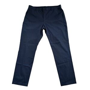 Faherty Movement Chino Pants Sz 38x32 Navy Organic Cotton Coolmax Blend Stretchy